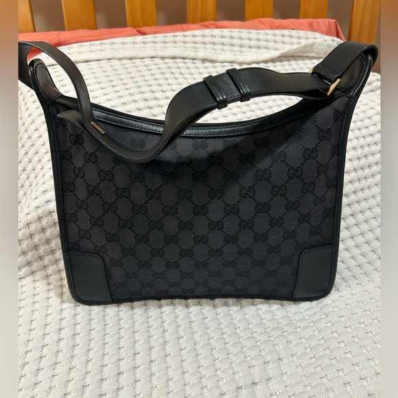 Gucci Handbags - Gucci black monogram shoulder bag